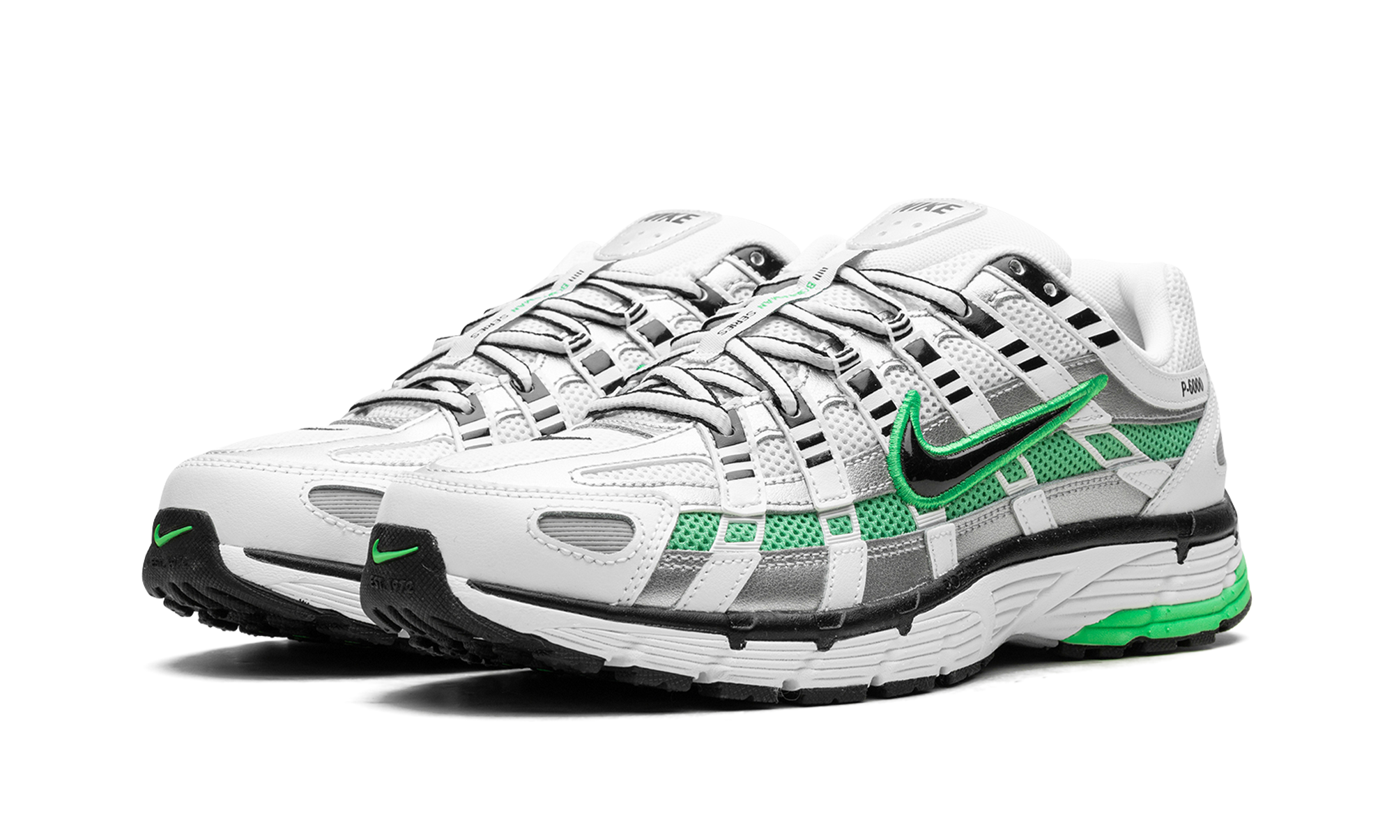 nike p 6000 spring green+CD6404-104+diagnol left view