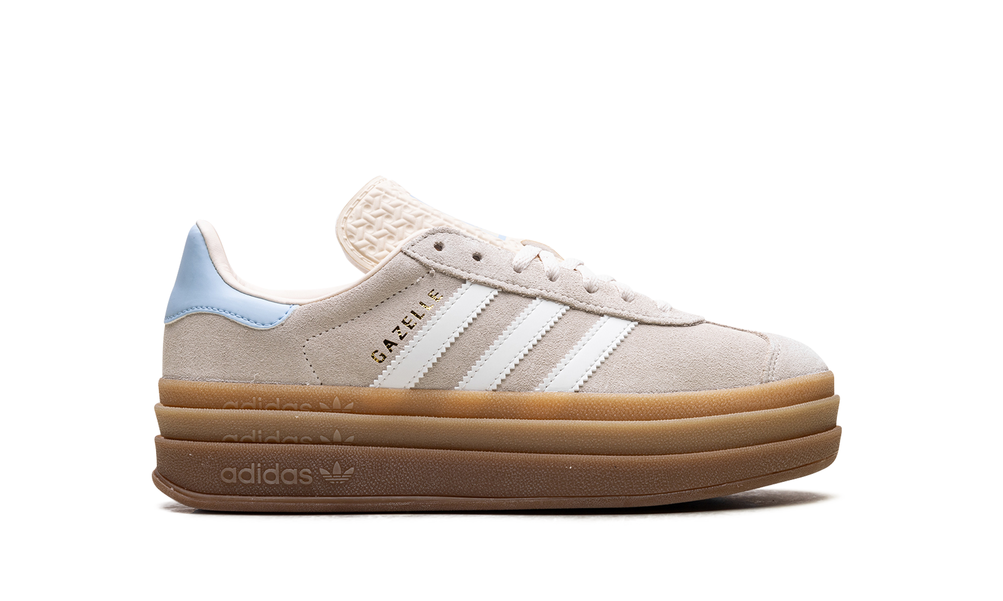 adidas gazelle bold wonder white clear sky kids+JH5540+right view