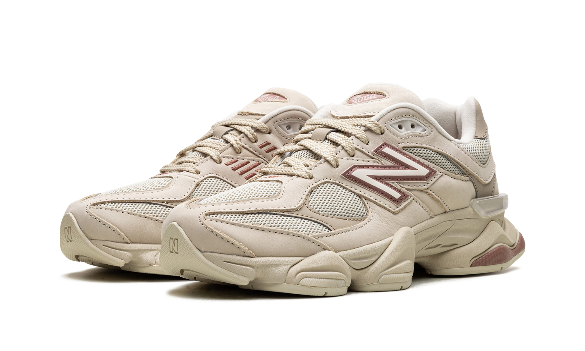 new balance 9060 bone sparrow+U9060ZGC+diagnol left view