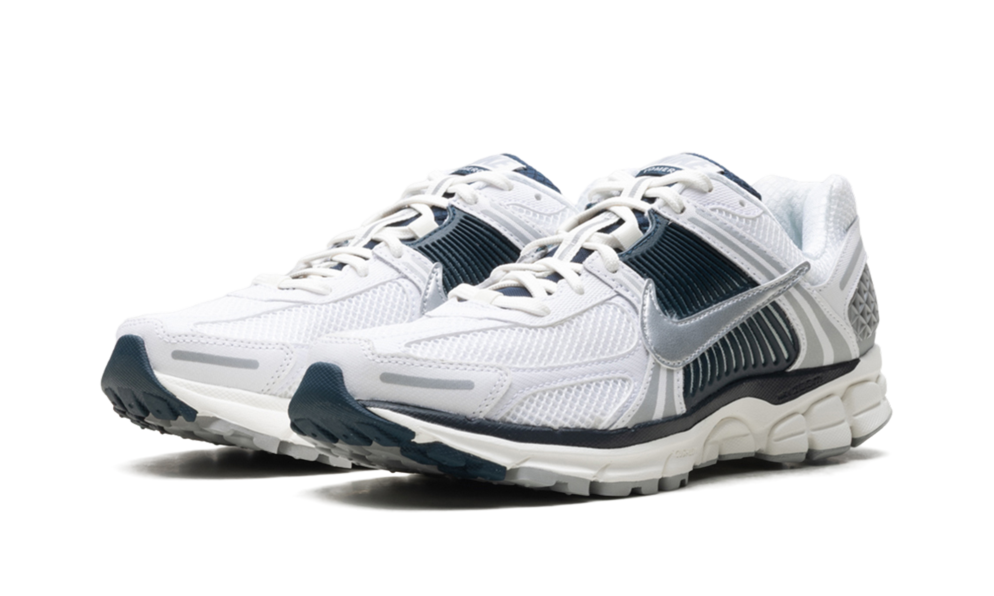 nike zoom vomero 5 white armory navy women s+HV2412-100+diagnol left view