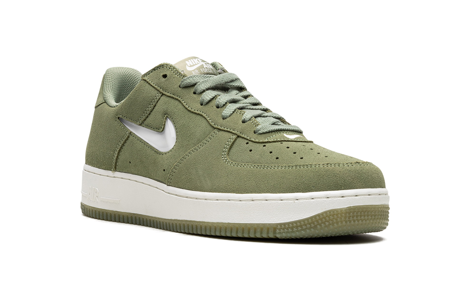 nike air force 1 07 low color of the month jewel oil green+DV0785-300+diagnol right view