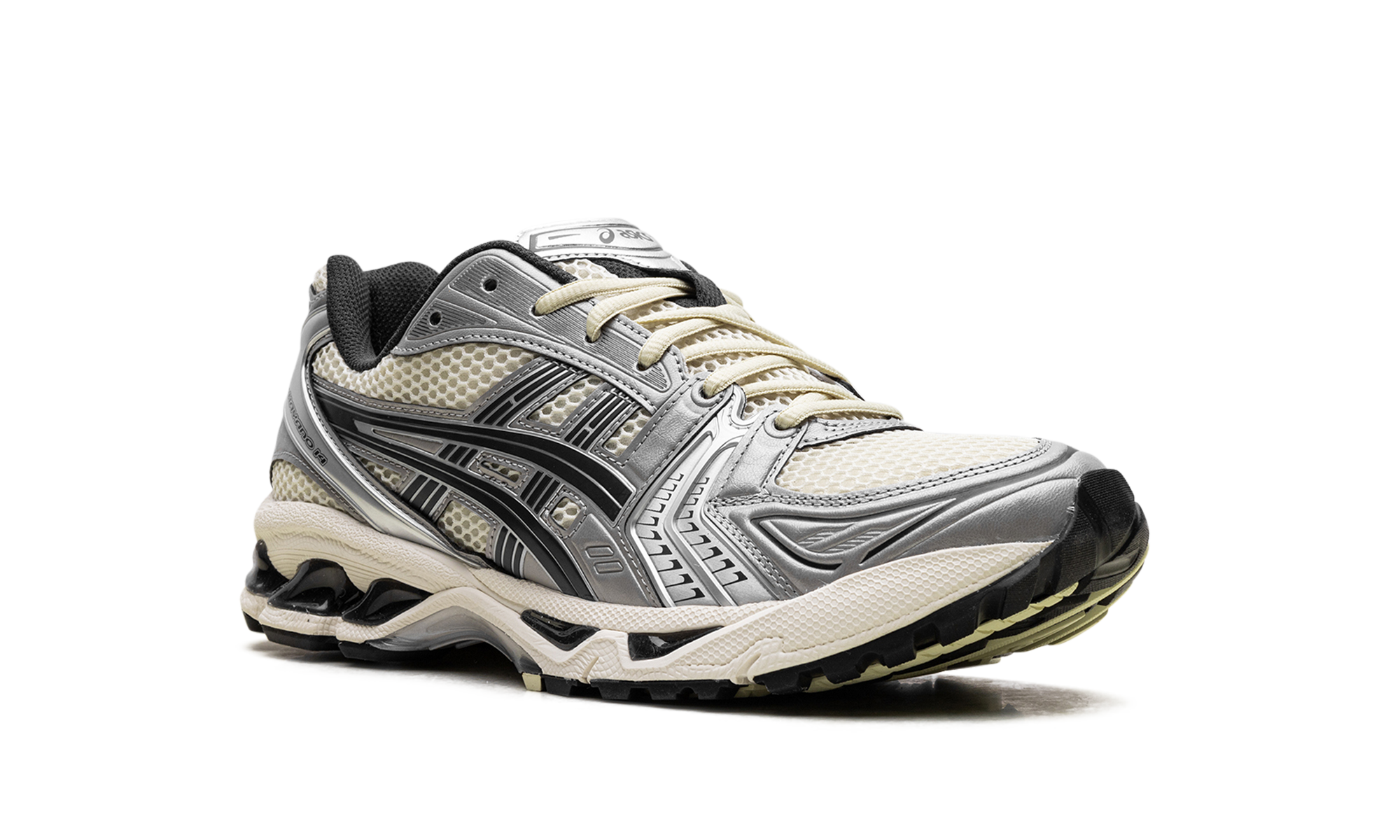 asics gel kayano 14 oyster white steeple grey+1203A537-250+diagnol right view