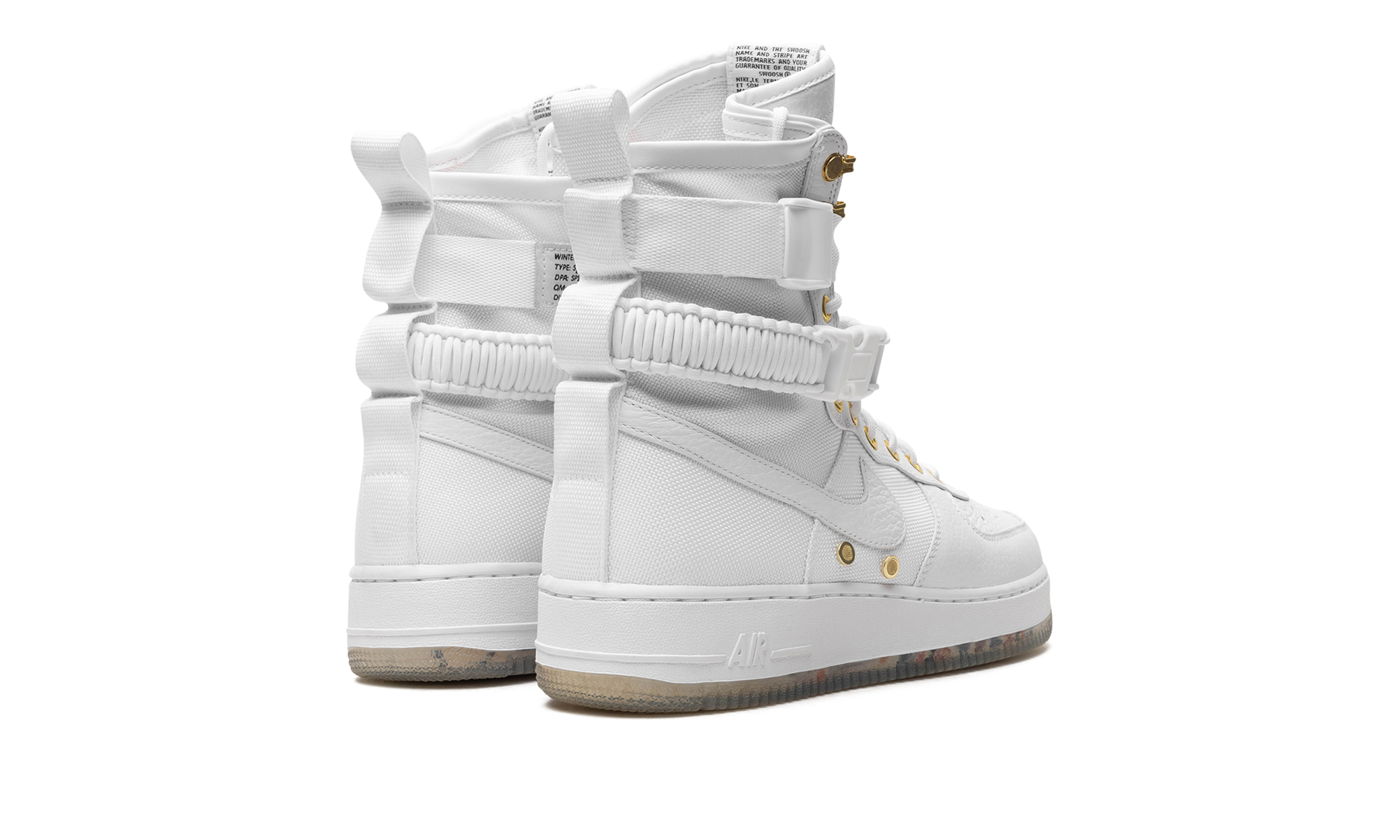 nike sf air force 1 high lunar new year 2018+AO9385-100+diagnol right behind view