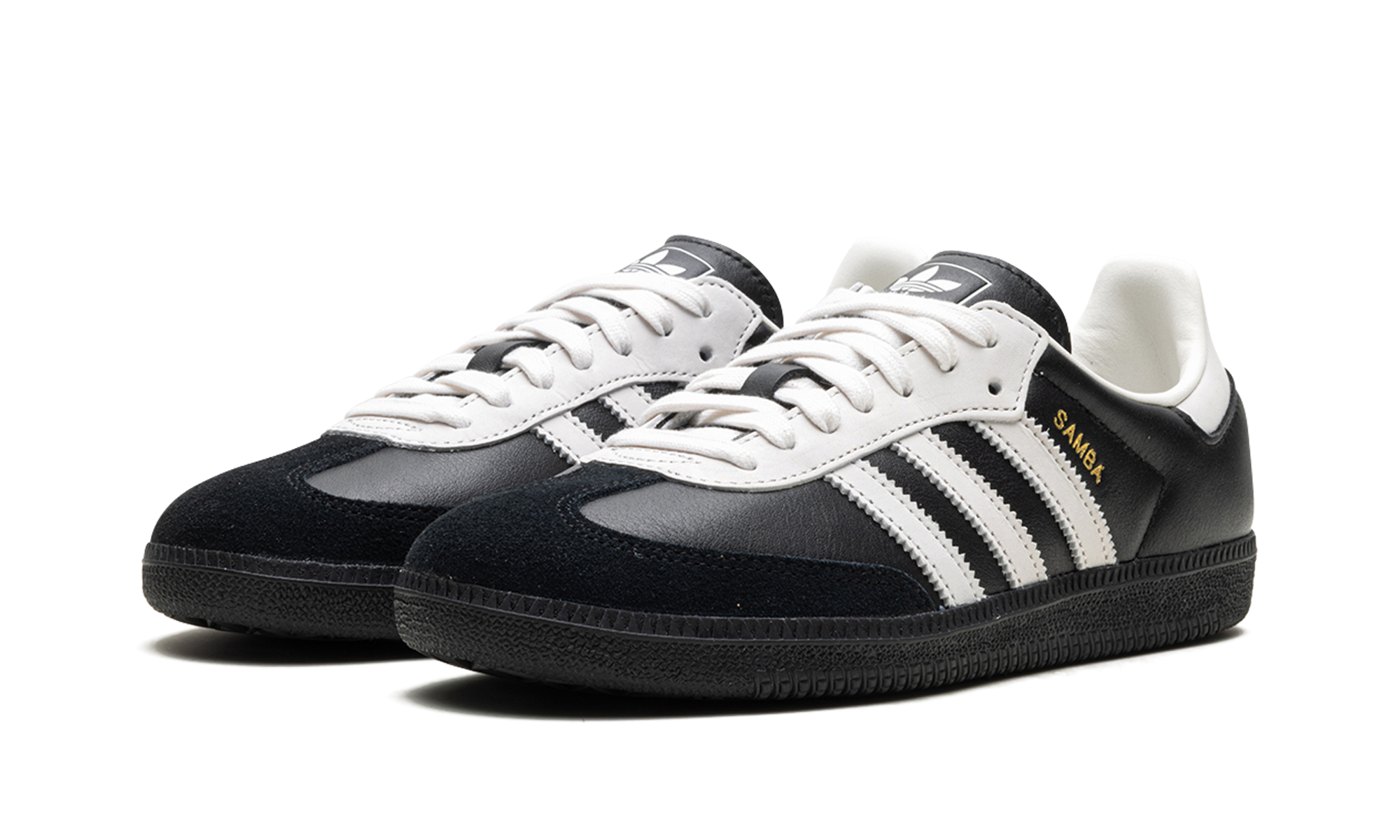 adidas samba og 75th anniversary pack black+JP5282+diagnol left view