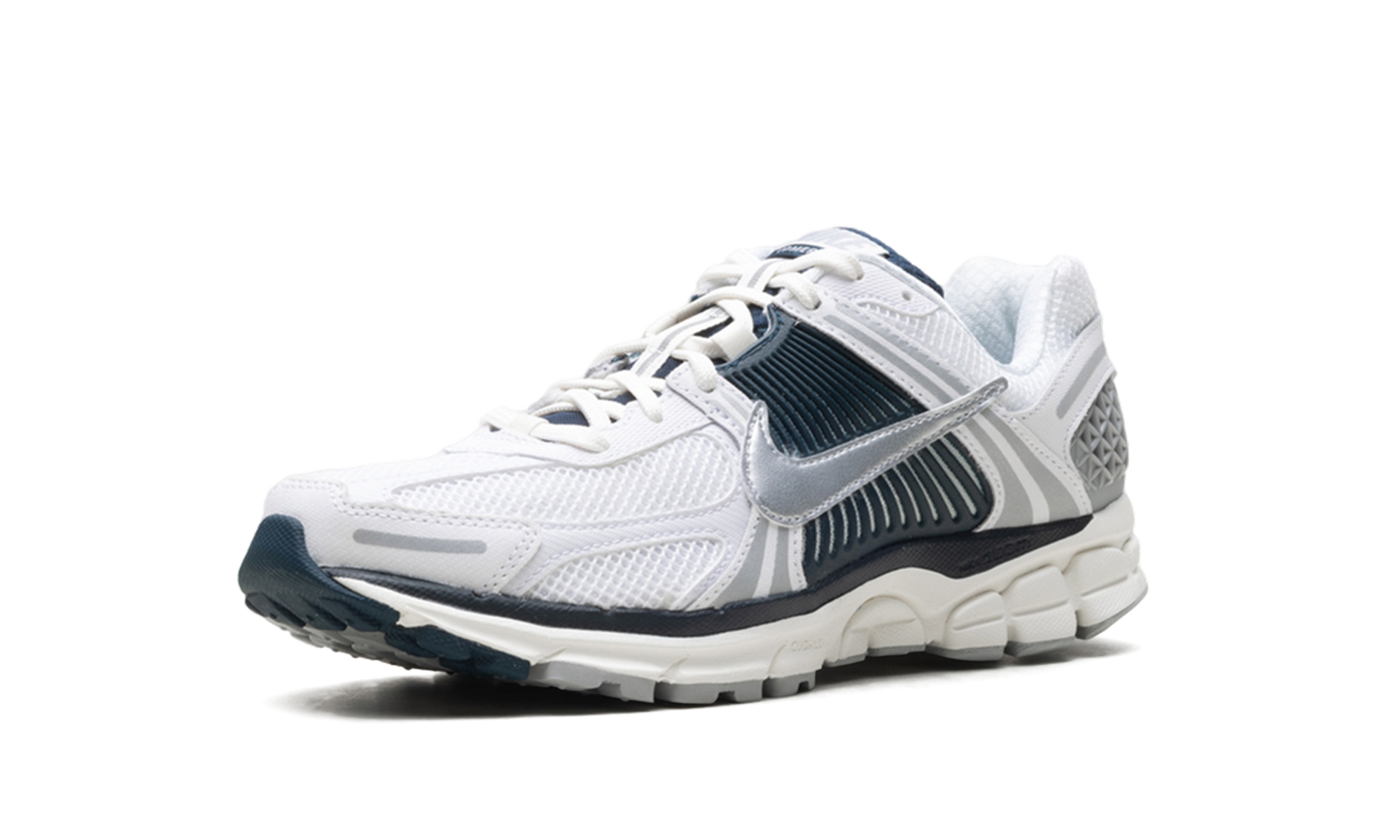 nike zoom vomero 5 white armory navy women s+HV2412-100+left diagnol single view