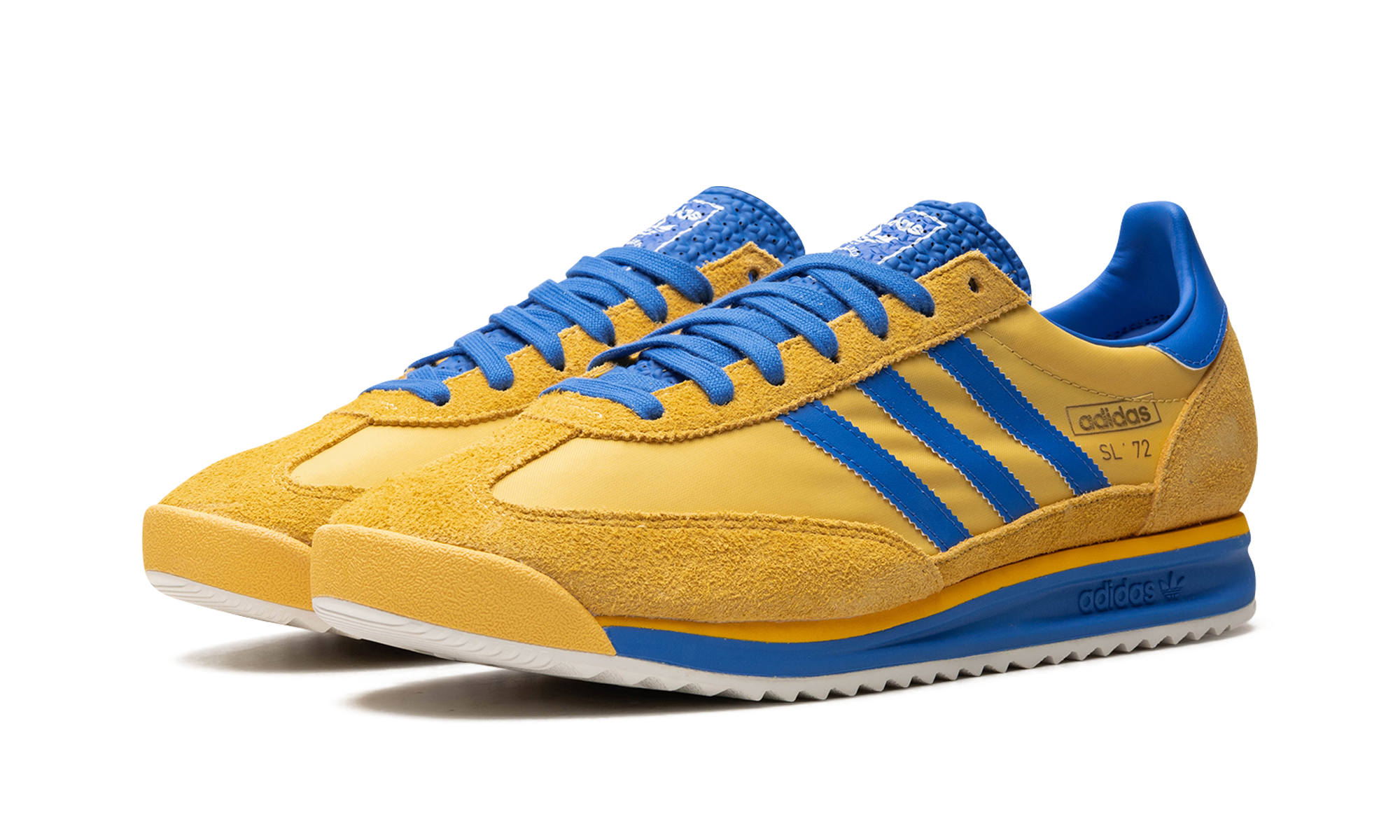 adidas sl 72 rs utility yellow bright royal+IE6526+diagnol left view