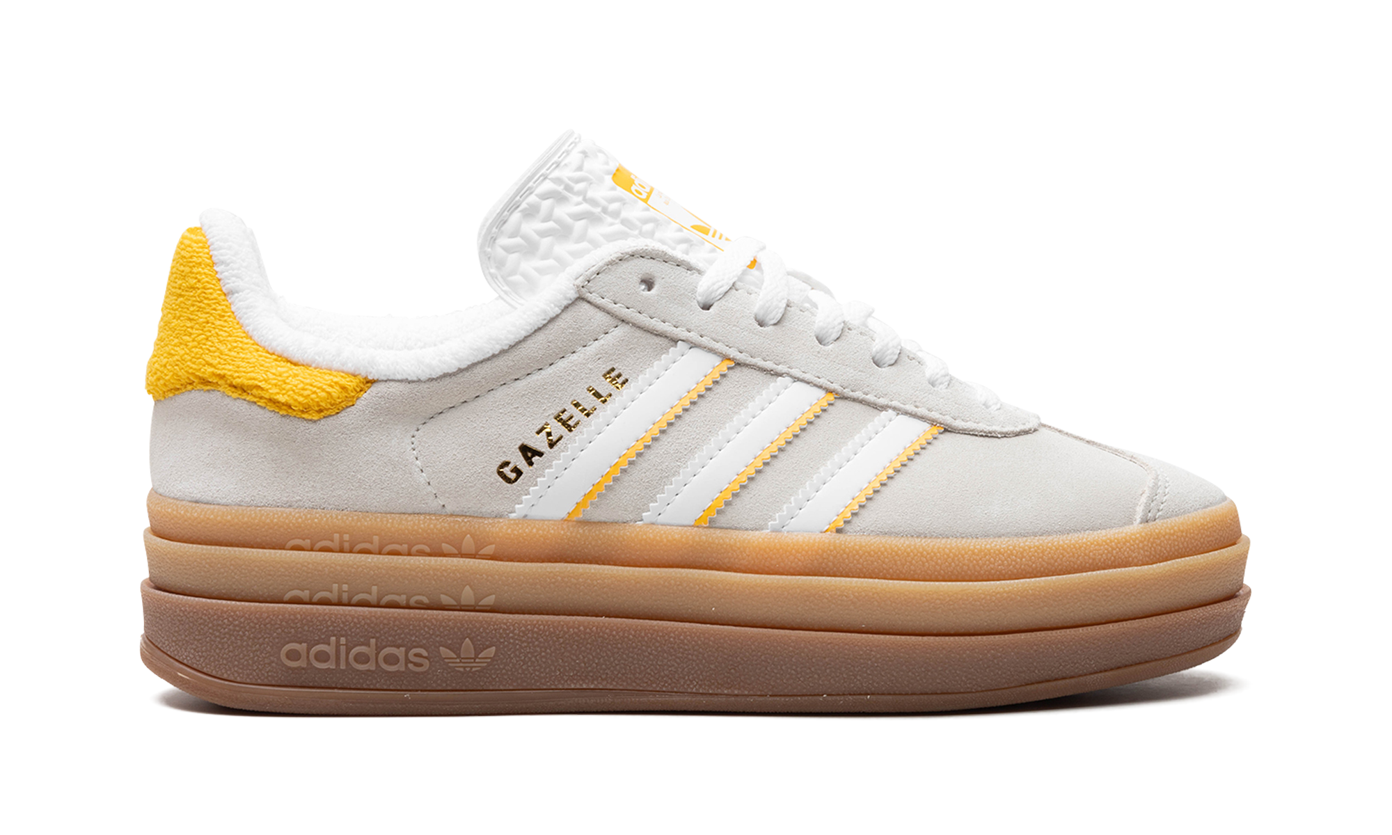 adidas gazelle bold ivory bold gold women s+IH9929+right view
