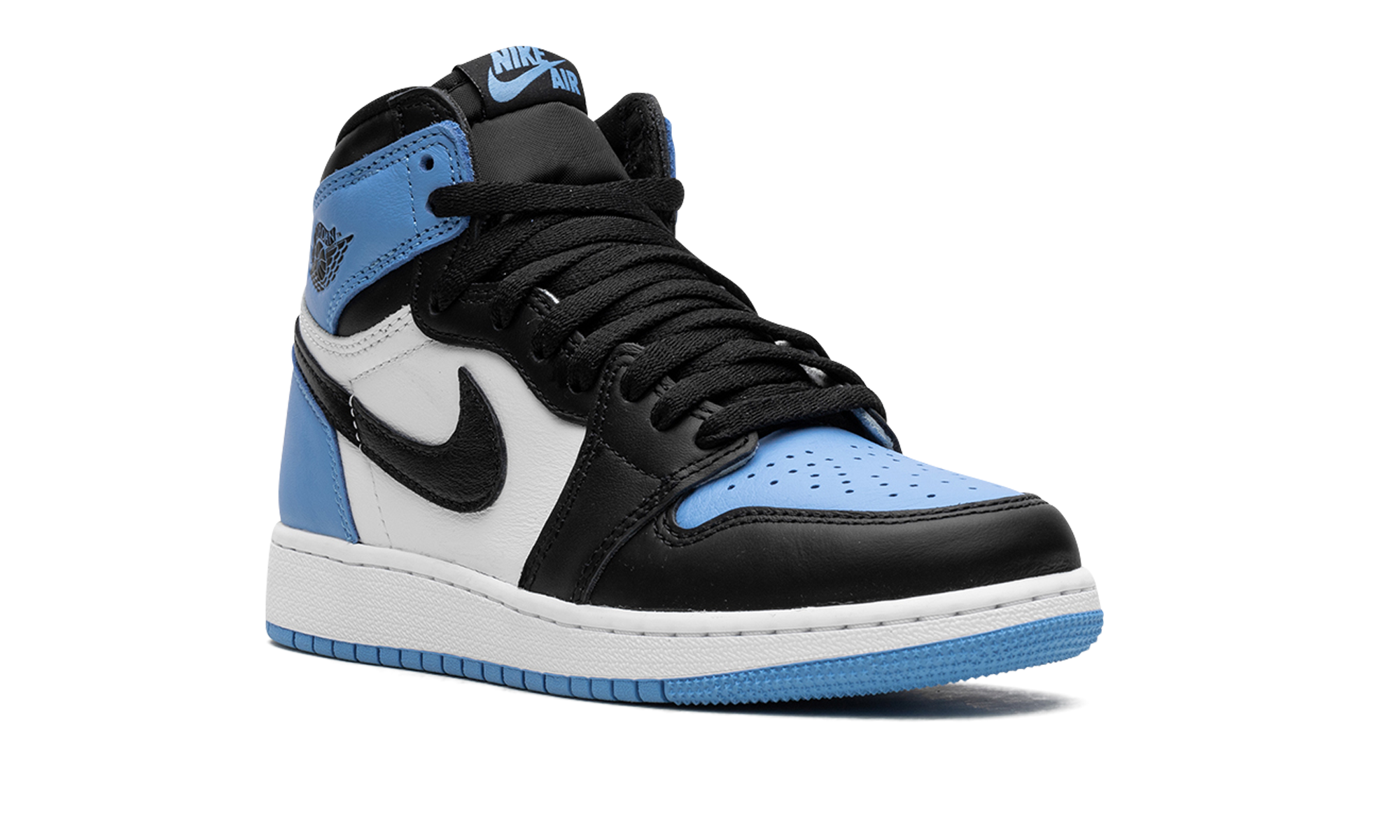 jordan 1 retro high og unc toe gs+FD1437-400+diagnol right view