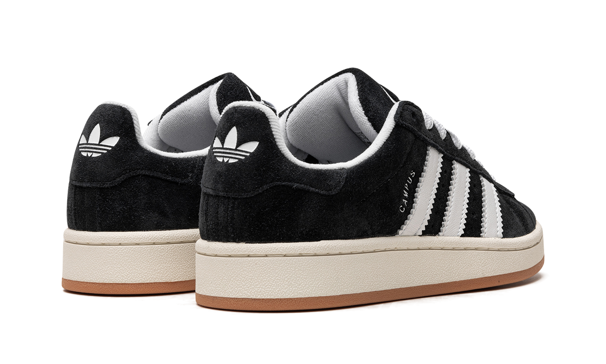 adidas campus 00s core black+HQ8708+diagnol right behind view