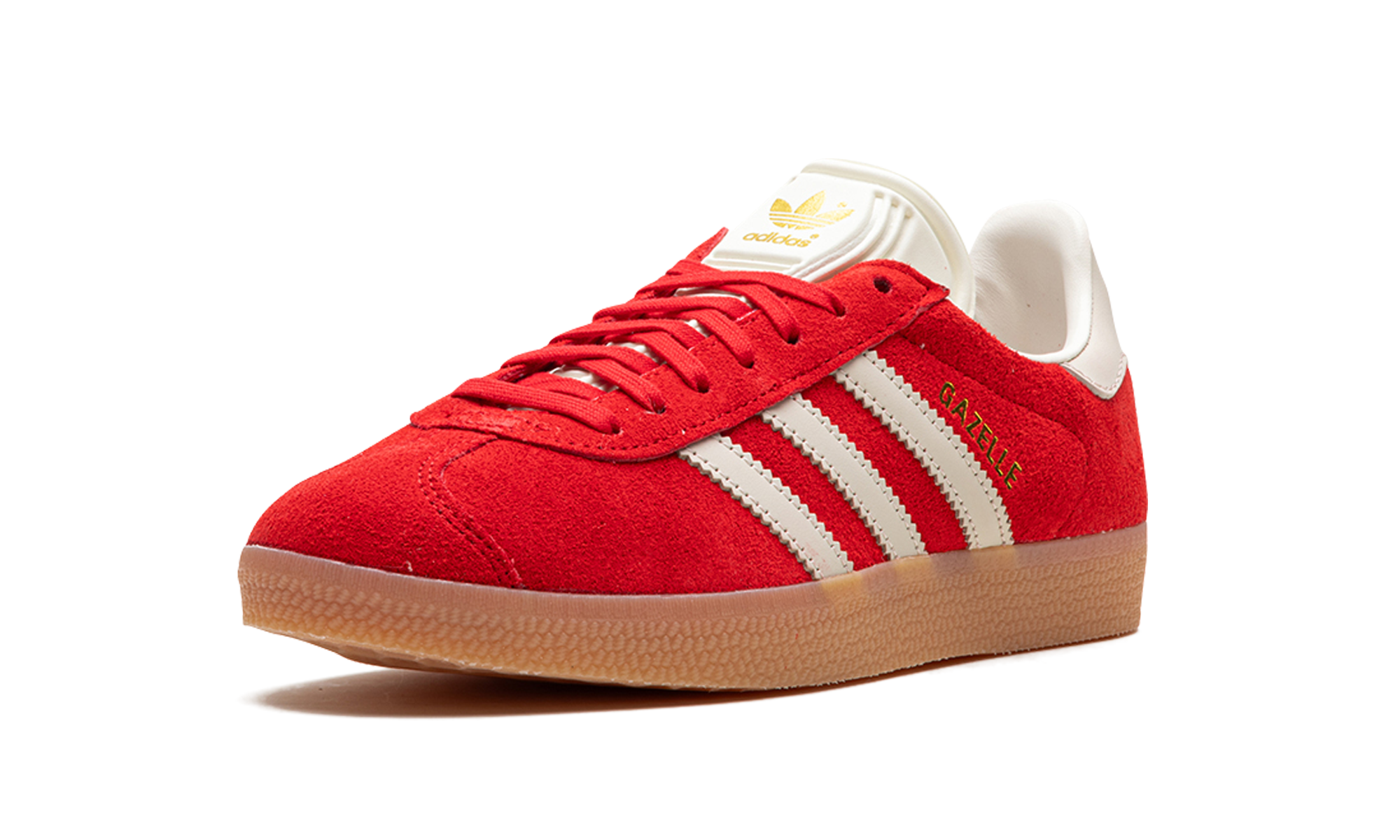 adidas gazelle better scarlet aluminum gum women s+IF7161+left diagnol single view